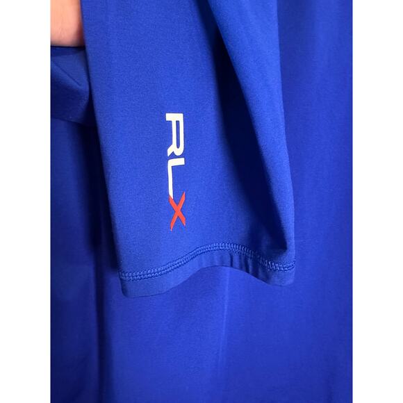 RLX Ralph Lauren Royal Blue 1/4 Zip Performance Pullover XL Golf Athleisure - Picture 5 of 16